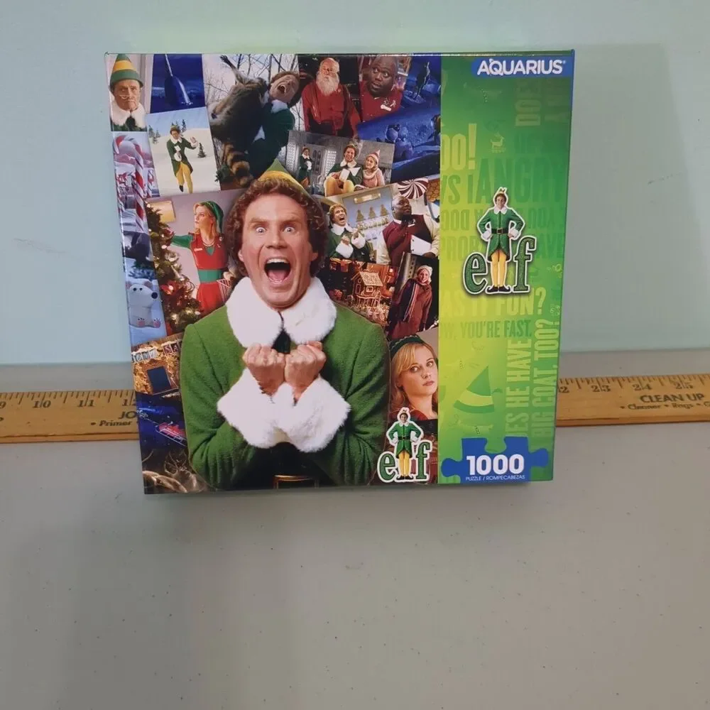 BUDDY THE ELF Christmas Puzzle Movie Elf 1000 Pc Aquarius